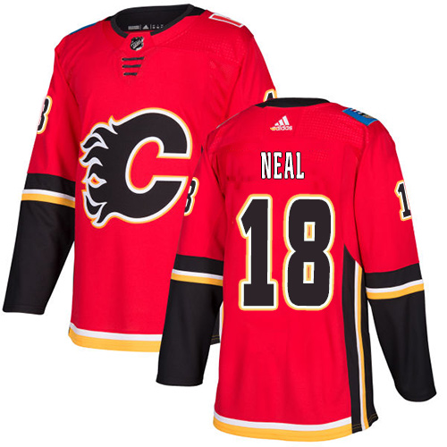 Adidas Calgary Flames #18 James Neal Red Home Authentic Stitched Youth NHL Jersey